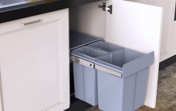 1home poubelle recyclable à compartiment 40L